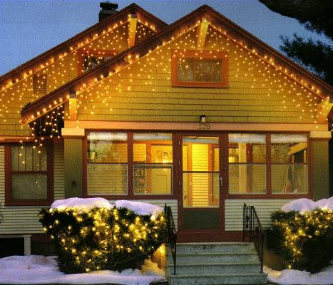 House with Christmas Lights