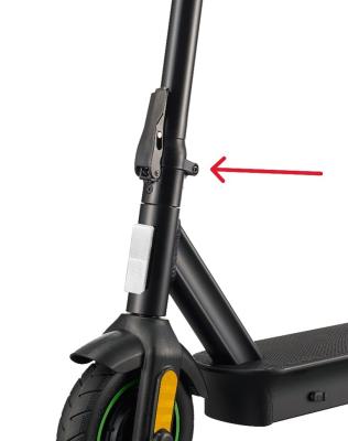 Location of the Screw on the Recalled Folding Electric Scooter