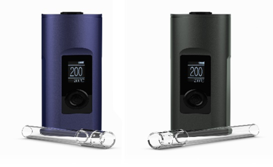 Recalled Arizer Solo II portable electronic vaporizer devices in Blue and Black
