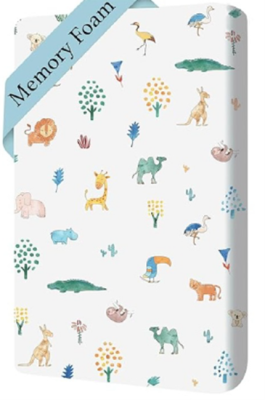 Baberooklin Pack and Play Mattress with jungle theme