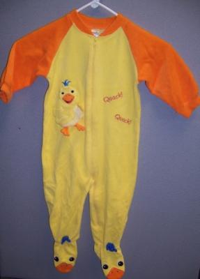 Recalled Baby Einstein Duck Sleepwear