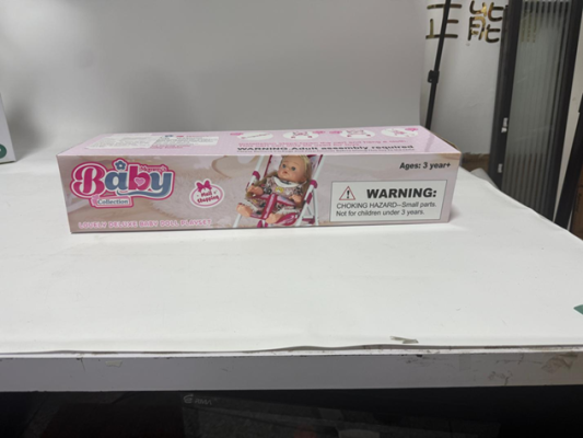Recalled Baby Doll Playset package - side