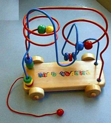 Recalled Wooden Pull-Along Bead Coaster