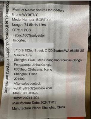 “WYBITNY” and “BGRT003” are printed on a label located on the fabric cushions