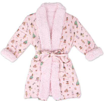 Recalled Bellabu Bear Children’s Robe - Nutcracker Pink