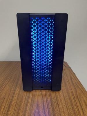 Recalled Personal Chiller Mini Fridge Gamer Beverage Refrigerator with LED Lights (Blue)