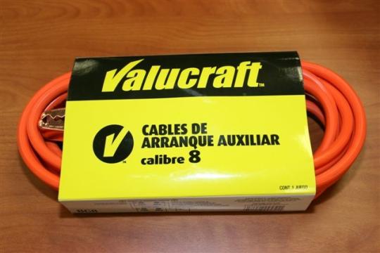 Recalled Valucraft booster cables, eight gauge