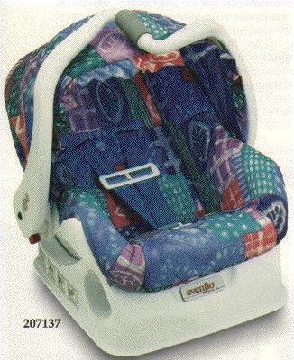 Recalled Evenflo On My Way infant car seat/carrier