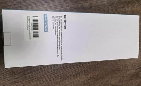 Recalled CCCEI Power Strip packaging