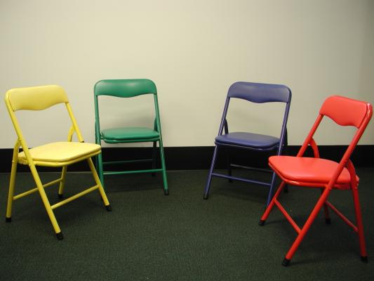 Image of recalled children's folding chairs