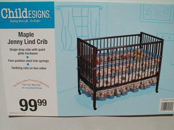 Recalled drop-side crib