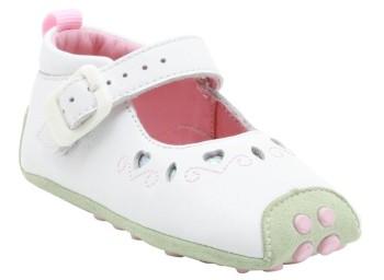 Recalled India Sparkle White Crawler shoe