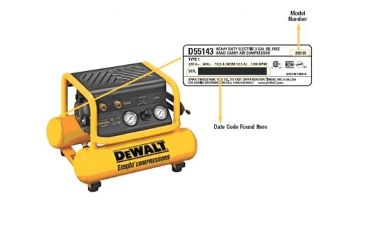 CPSC, DeWALT Announce Recall to Repair Air Compressors | CPSC.gov