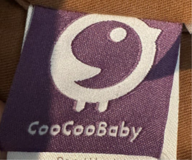 Sewn-in tag with “CooCooBaby”