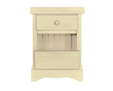 Recalled Antique White Cottage Night Stand