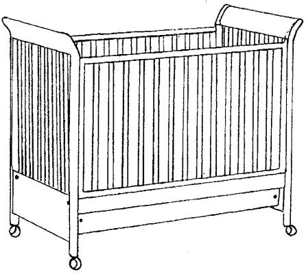 Tracy model (item 800) Crib