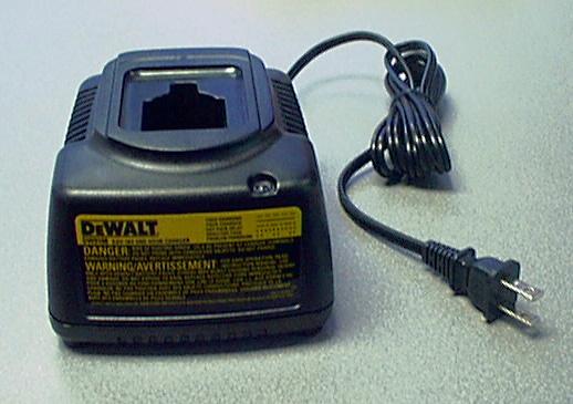Recalled DEWALT battery charger used with cordless power tools