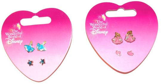 Recalled Sleeping Beauty Crown and Cinderella Star Earring Sets