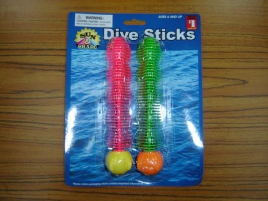 Image of recalled dive sticks in packaging