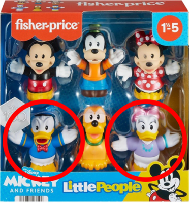 Fisher-Price Little People Mickey and Friends Figures