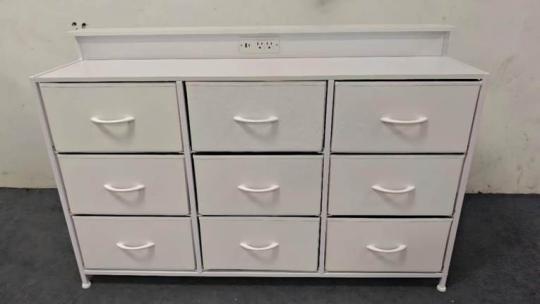 Recalled DUMOS Nine-Drawer Television Stand Dressers – sold in white, black, gray and brown