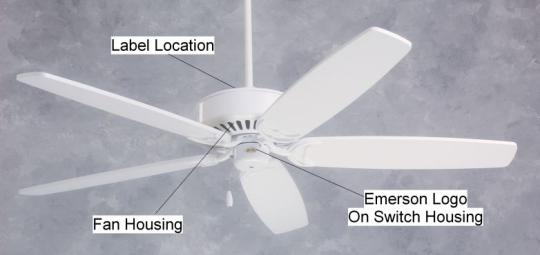 Recalled Emerson Ceiling Fan