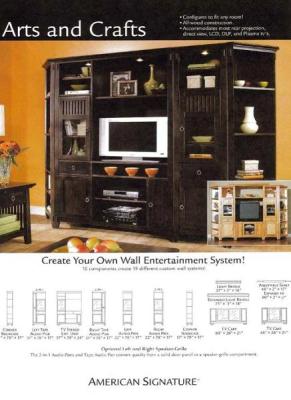 Recalled entertainment center label