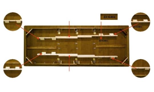 Underside of recalled Ethan Allen table