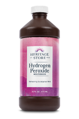Recalled Heritage Store Hydrogen Peroxide Mouthwash - Eucalyptus Mint
