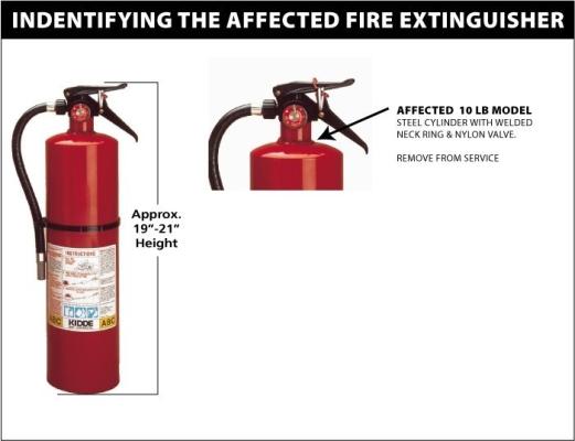 Identifying Affected Fire Extinguisher