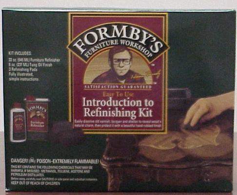 Formby's "Introduction to Refinishing Kit" that included recalled Conditioning Furniture Refinisher
