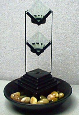 Recalled water fountain with candle holder