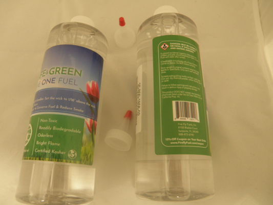 Recalled Firefly Safe & Green 32 oz. fuel bottles