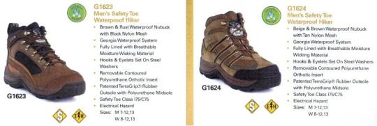 Recalled Men's Safety Toe Waterproof Hiker Boots