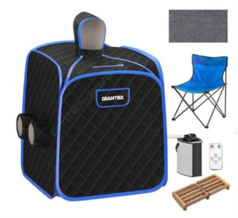 Recalled Portable Steam Sauna with accessories, Model Number: BA7733US-BK 