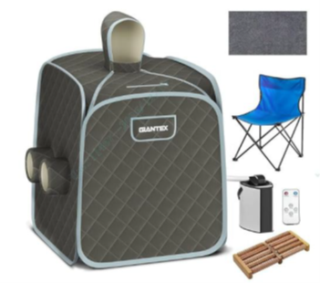 Recalled Portable Steam Sauna with accessories, Model Number: BA7733US-GR 