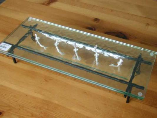 Recalled glass oil-burning lamp