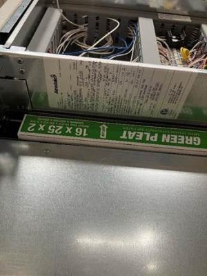 Serial Number Location on Recalled Heat Pump Unit