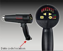 Recalled Heat Gun with date code location