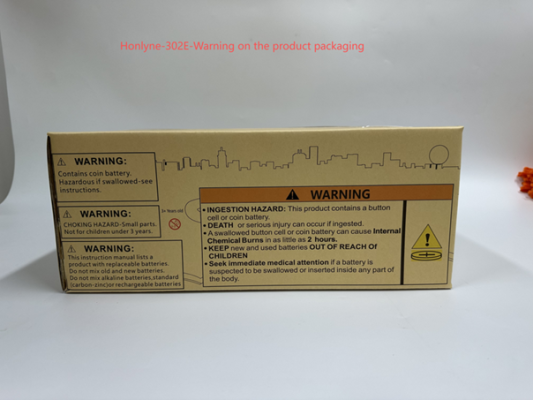 Side of product packaging