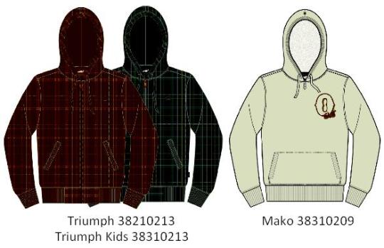 Recalled hooded sweatshirts