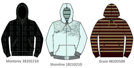 Recalled hooded sweatshirts