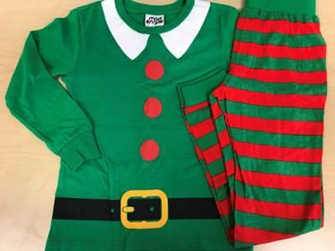 Recalled pajama set – Elf print