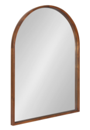 Espejo retirado del mercado Kate and Laurel Valenti - acabado color nogal