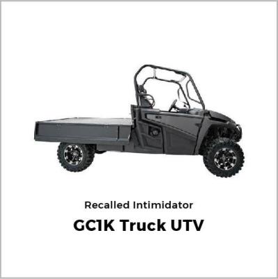 Recalled Intimidator GC1K Truck UTV