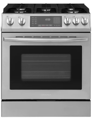 Recalled Insignia Front Control Gas Range, model number: NS-RGFCGS2