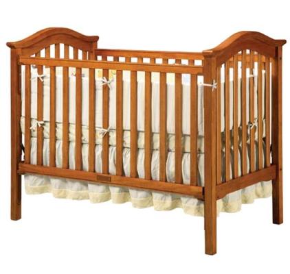 Picture of recalled Antique Walnut Capri Single Crib