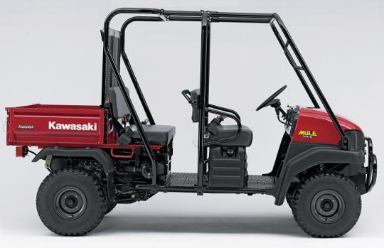 Recalled Kawasaki MULE utility vehicle