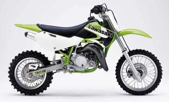 Recalled Kawasaki KX65 Model Year 2000 motorcycle