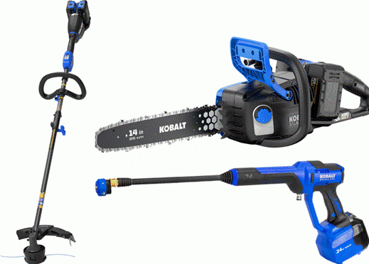 Recalled Kobalt yard power tools
